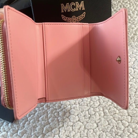 MCM Pink Trifold Wallet - Picture 3 of 4